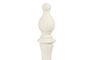 Phillips Collection Bishop Chess Sculpture - Elegant Indoor/Outdoor Accent Piece for Timeless Style and Durability Cast Stone White PH115696