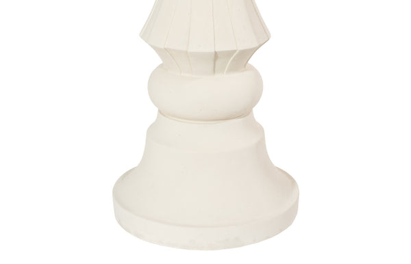 Phillips Collection Bishop Chess Sculpture - Elegant Indoor/Outdoor Accent Piece for Timeless Style and Durability Cast Stone White PH115696