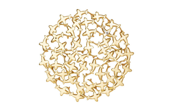Phillips Collection Koi Wall Art Sculpture in Radiant Gold Leaf – Elegant Decorative Accent for Tranquil Spaces PH115920