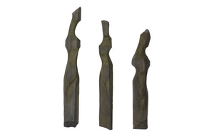 Phillips Collection Cast Elegant Women Wall Art Sculpture - Stunning Splinter Stone Finish For Home Or Office Décor Green Resin,Resin Composite Ph116042