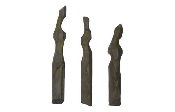 Phillips Collection Cast Elegant Women Wall Art Sculpture - Stunning Splinter Stone Finish For Home Or Office Décor Green Resin,Resin Composite Ph116042