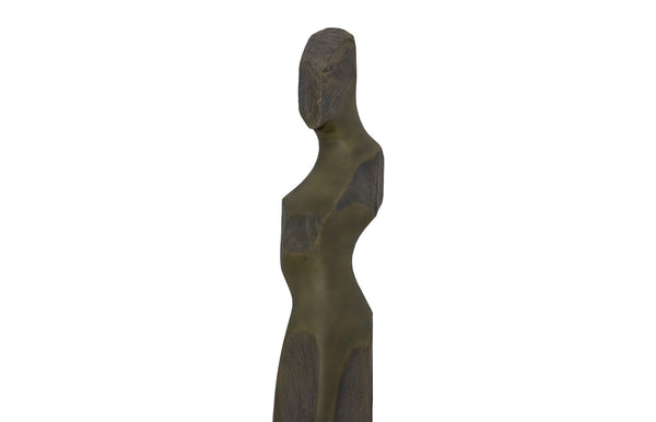 Phillips Collection Cast Elegant Women Wall Art Sculpture - Abstract Female Silhouette in Splinter Stone Finish Decor PH116043