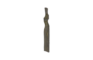 Phillips Collection Cast Elegant Women Wall Art Sculpture - Abstract Female Silhouette in Splinter Stone Finish Decor PH116043