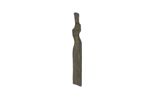 Phillips Collection Cast Elegant Women Wall Art Sculpture - Abstract Female Silhouette in Splinter Stone Finish Decor PH116043