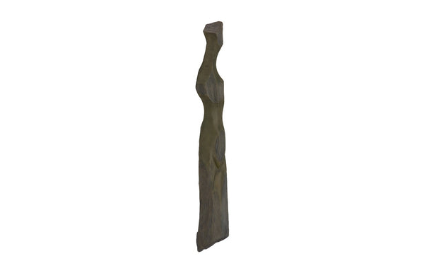 Phillips Collection Cast Sculptural Wall Art - Elegant Abstract Female Form in Weathered Stone Finish for Home Décor Splinter Stone Finish PH116044