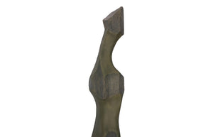 Phillips Collection Cast Sculptural Wall Art - Elegant Abstract Female Form in Weathered Stone Finish for Home Décor Splinter Stone Finish PH116044