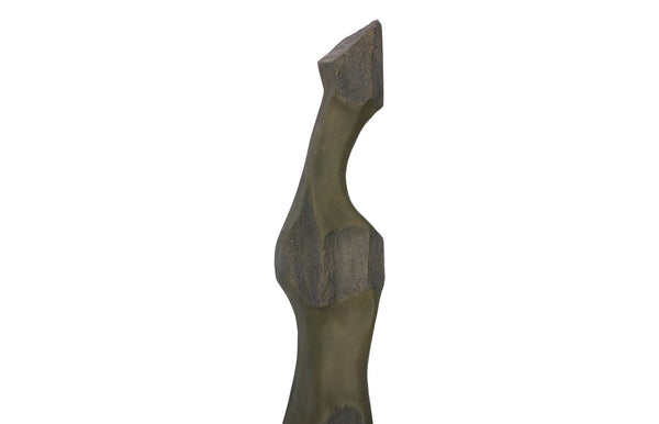 Phillips Collection Cast Sculptural Wall Art - Elegant Abstract Female Form in Weathered Stone Finish for Home Décor Splinter Stone Finish PH116044