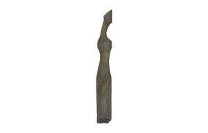 Phillips Collection Cast Sculptural Wall Art - Elegant Abstract Female Form in Weathered Stone Finish for Home Décor Splinter Stone Finish PH116044