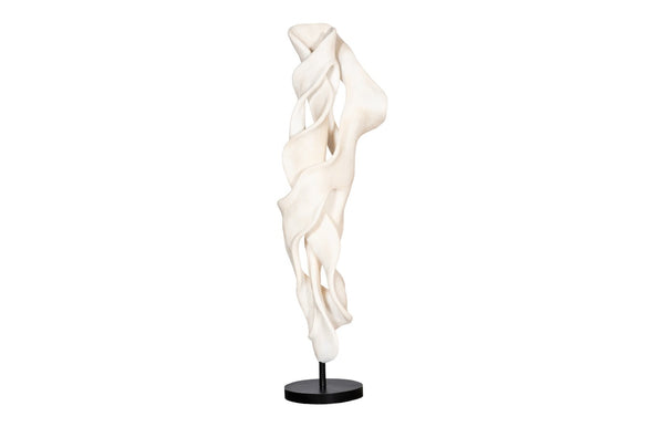Phillips Collection Cast Dancing Sculpture - Eye-catching Art Piece For Modern Organic Home Décor And Aesthetic Appeal White,Off White Resin Ph116158