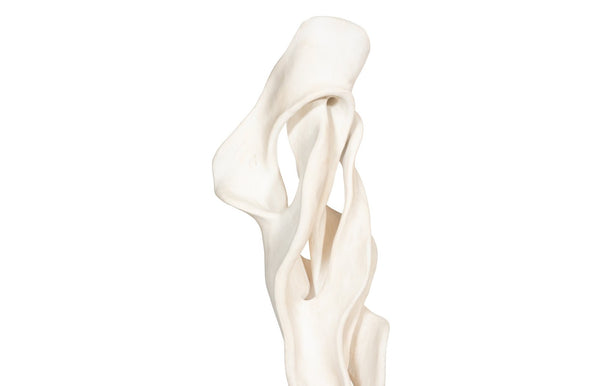 Phillips Collection Cast Dancing Sculpture - Eye-catching Art Piece For Modern Organic Home Décor And Aesthetic Appeal White,Off White Resin Ph116158