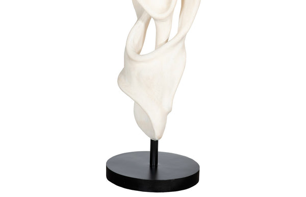 Phillips Collection Cast Dancing Sculpture - Eye-catching Art Piece For Modern Organic Home Décor And Aesthetic Appeal White,Off White Resin Ph116158