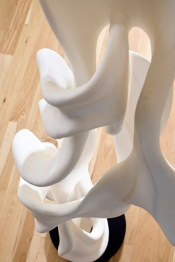Phillips Collection Cast Dancing Sculpture - Elegant Resin Art Piece with Organic Movement for Modern Interiors Coupé, Faux Bleached PH116158