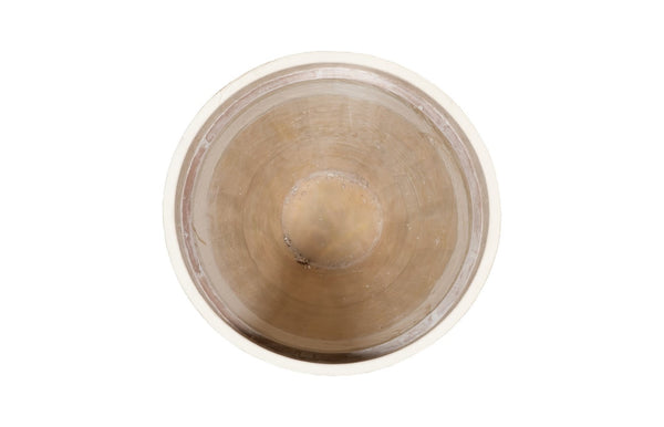 Phillips Collection Flora Grande Planter - Elevate Your Space With Elegant Resin Design And Textured White Finish Off White Resin Ph116323