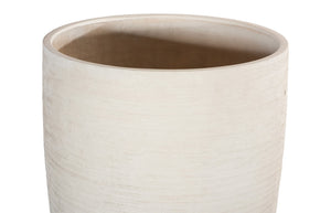 Phillips Collection Flora Grande Planter - Elevate Your Space With Elegant Resin Design And Textured White Finish Off White Resin Ph116323