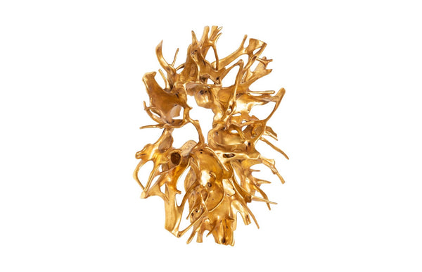 Phillips Collection Cast Root Wall Decor - Nature-inspired Art Piece For Stylish Home Decor And Unique Wall Accent Gold Resin Ph116916