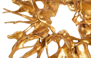Phillips Collection Cast Resin Root Sculpture Hand Finished Gold Leaf Statement Art for Living Rooms PH116916