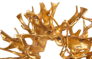 Phillips Collection Cast Resin Root Sculpture Hand Finished Gold Leaf Statement Art for Living Rooms PH116916