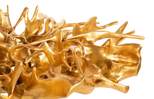 Phillips Collection Cast Root Coffee Table - Nature-inspired Art Piece For Elegant Living Spaces And Unique Décor Gold Resin Ph117056
