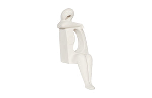 Phillips Collection Sweetie Sculpture - Artistic Serenity For Your Garden Or Indoor Space, Perfect Tranquil Accent Piece Off White Resin Ph117186