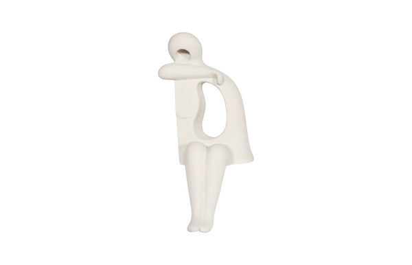 Phillips Collection Sweetie Sculpture - Artistic Serenity For Your Garden Or Indoor Space, Perfect Tranquil Accent Piece Off White Resin Ph117186