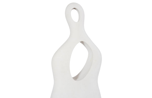 Phillips Collection Female Sculpture - Timeless Muse In Elegant Design, Celebrating Femininity With Abstract Beauty Off White Resin Ph117188