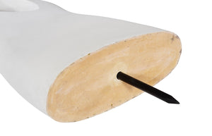 Phillips Collection Female Sculpture - Timeless Muse In Elegant Design, Celebrating Femininity With Abstract Beauty Off White Resin Ph117188