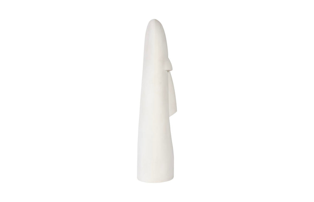 Phillips Collection Emerging Face Sculpture - Classical Cycladic Design in Roman Stone for Garden and Interior Decor Large PH117189