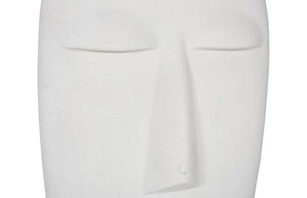 Phillips Collection Emerging Face Sculpture - Classical Cycladic Design in Roman Stone for Garden and Interior Decor Large PH117189