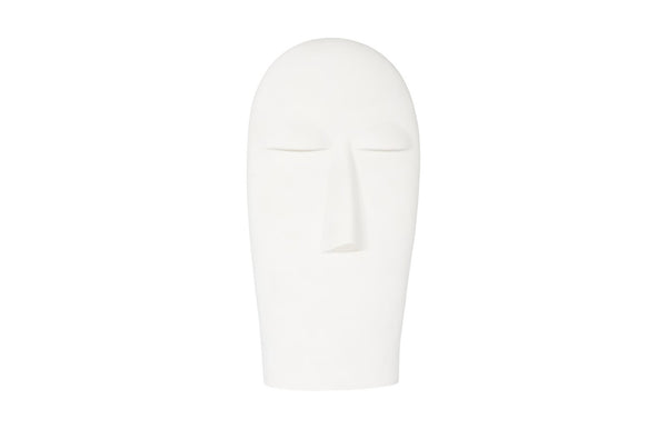 Phillips Collection Emerging Face Sculpture - Classical Cycladic Design in Roman Stone for Garden and Interior Decor Large PH117189