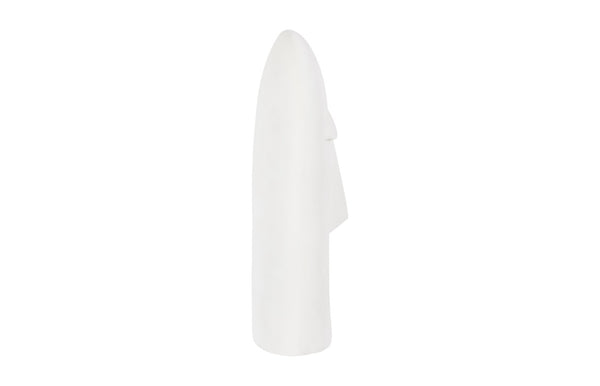 Phillips Collection Emerging Face Sculpture - Timeless Cycladic Elegance In Durable Resin For Modern Outdoor Spaces Off White Resin Ph117190