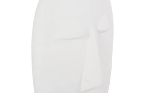 Phillips Collection Emerging Face Sculpture - Timeless Cycladic Elegance In Durable Resin For Modern Outdoor Spaces Off White Resin Ph117190