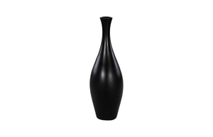 Phillips Collection Trumpet Vase - Elegant Statement Piece For Floral Arrangements And Home Decor Styling Black Resin Ph117191