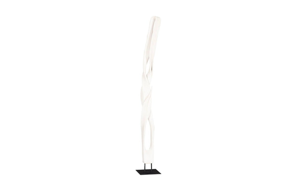 Phillips Collection Cast Faux Bleached Root Sculpture - Artisan Composite Abstract Design For Modern Organic Décor White,Black Resin Ph117195
