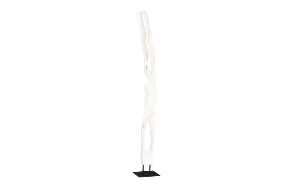 Phillips Collection Cast Faux Bleached Root Sculpture - Artisan Composite Abstract Design For Modern Organic Décor White,Black Resin Ph117195