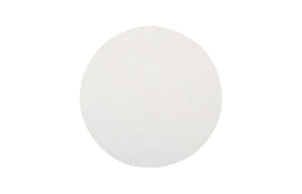 Phillips Collection Groovy Pedestal - Elegant White Stone Display Stand for Plants, Art & Modern Decor Accents PH117196