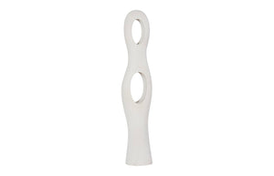 Phillips Collection Double Circle Sculpture – Innovative Design For Timeless Home Décor And Captivating Outdoor Appeal Off White Resin Ph117201
