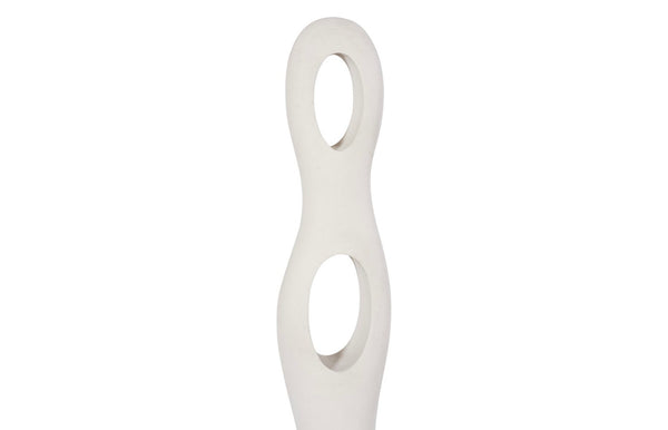 Phillips Collection Double Circle Sculpture – Innovative Design For Timeless Home Décor And Captivating Outdoor Appeal Off White Resin Ph117201