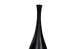 Phillips Collection Trumpet Vase - Elegant Statement Piece For Floral Arrangements And Home Decor Styling Black Resin Ph117204
