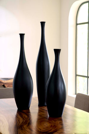 Phillips Collection Trumpet Vase - Elegant Matte Black Design for Stunning Floral Arrangements in Any Decor Style PH117204