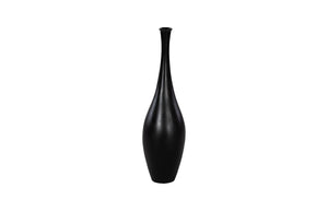 Phillips Collection Trumpet Vase - Elegant Statement Piece For Floral Arrangements And Home Decor Styling Black Resin Ph117204