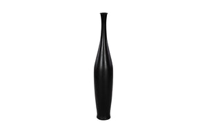 Phillips Collection Trumpet Vase - Elegant Statement Piece For Floral Arrangements And Home Decor Styling Black Resin Ph117205