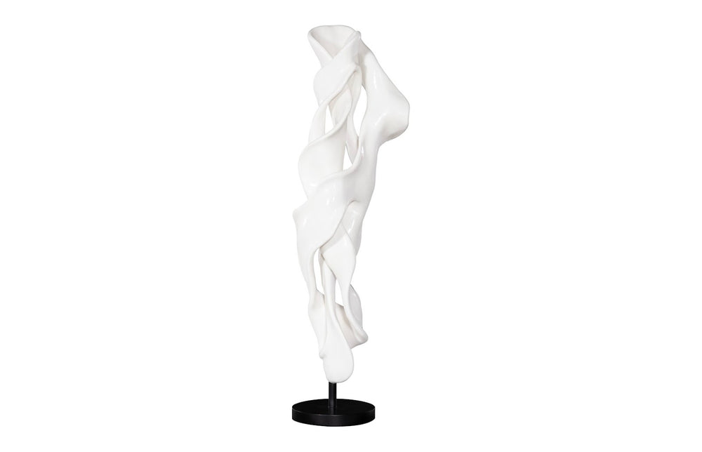 Phillips Collection Cast Elegant Dancing Sculpture in Gel Coat White – Modern Organic Design for Minimalist Interiors PH117282