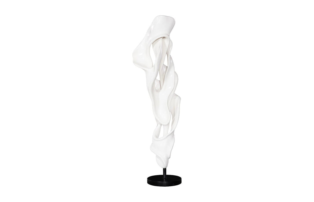 Phillips Collection Cast Elegant Dancing Sculpture in Gel Coat White – Modern Organic Design for Minimalist Interiors PH117282