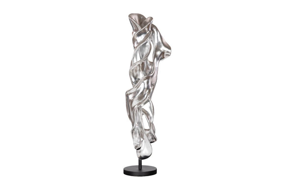 Phillips Collection Cast Dancing Sculpture - Eye-catching Art Piece For Modern Organic Home Décor And Aesthetic Appeal Silver,Black Resin Ph117283