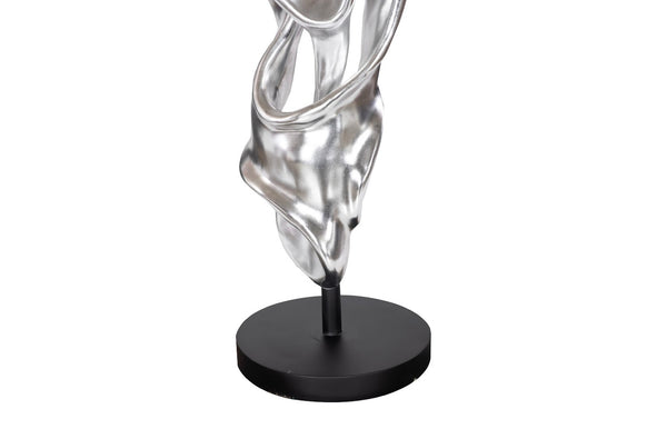 Phillips Collection Cast Dancing Sculpture - Eye-catching Art Piece For Modern Organic Home Décor And Aesthetic Appeal Silver,Black Resin Ph117283