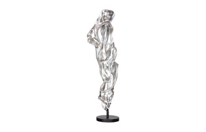 Phillips Collection Cast Dancing Sculpture - Eye-catching Art Piece For Modern Organic Home Décor And Aesthetic Appeal Silver,Black Resin Ph117283