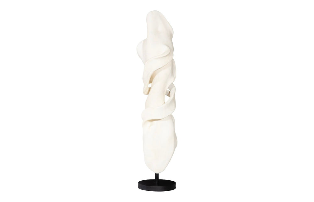 Phillips Collection Cast Elegant Pirouette Sculpture - Graceful Modern Design in Faux Bleached Resin for Any Space PH117284