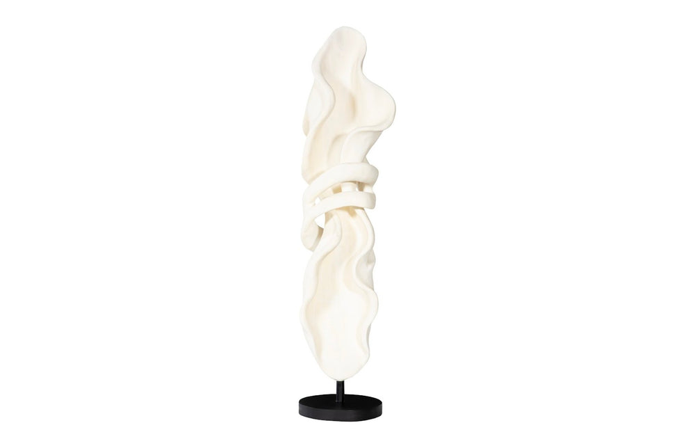Phillips Collection Cast Elegant Pirouette Sculpture - Graceful Modern Design in Faux Bleached Resin for Any Space PH117284