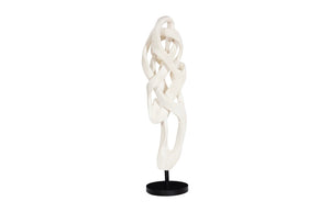 Phillips Collection Cast Dancing Sculpture - Eye-catching Art Piece For Modern Organic Home Décor And Aesthetic Appeal Off White Resin Ph117285