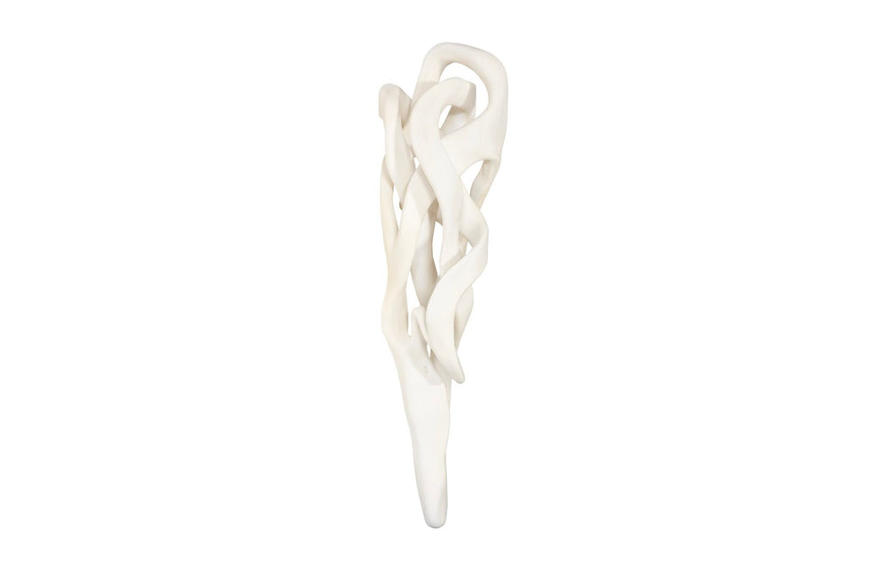 Phillips Collection Cast Dancing Wall Sculpture - Captivating Faux Bleached Art For Modern Organic Home Décor Off White Resin Ph117286